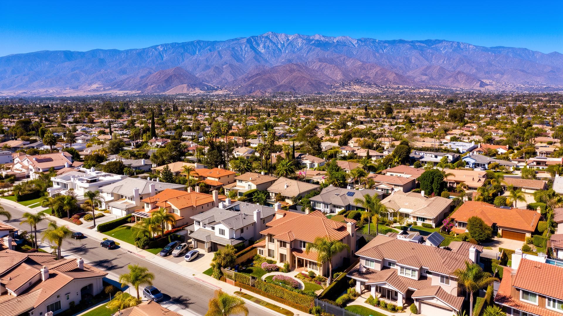 Southern California aerial view