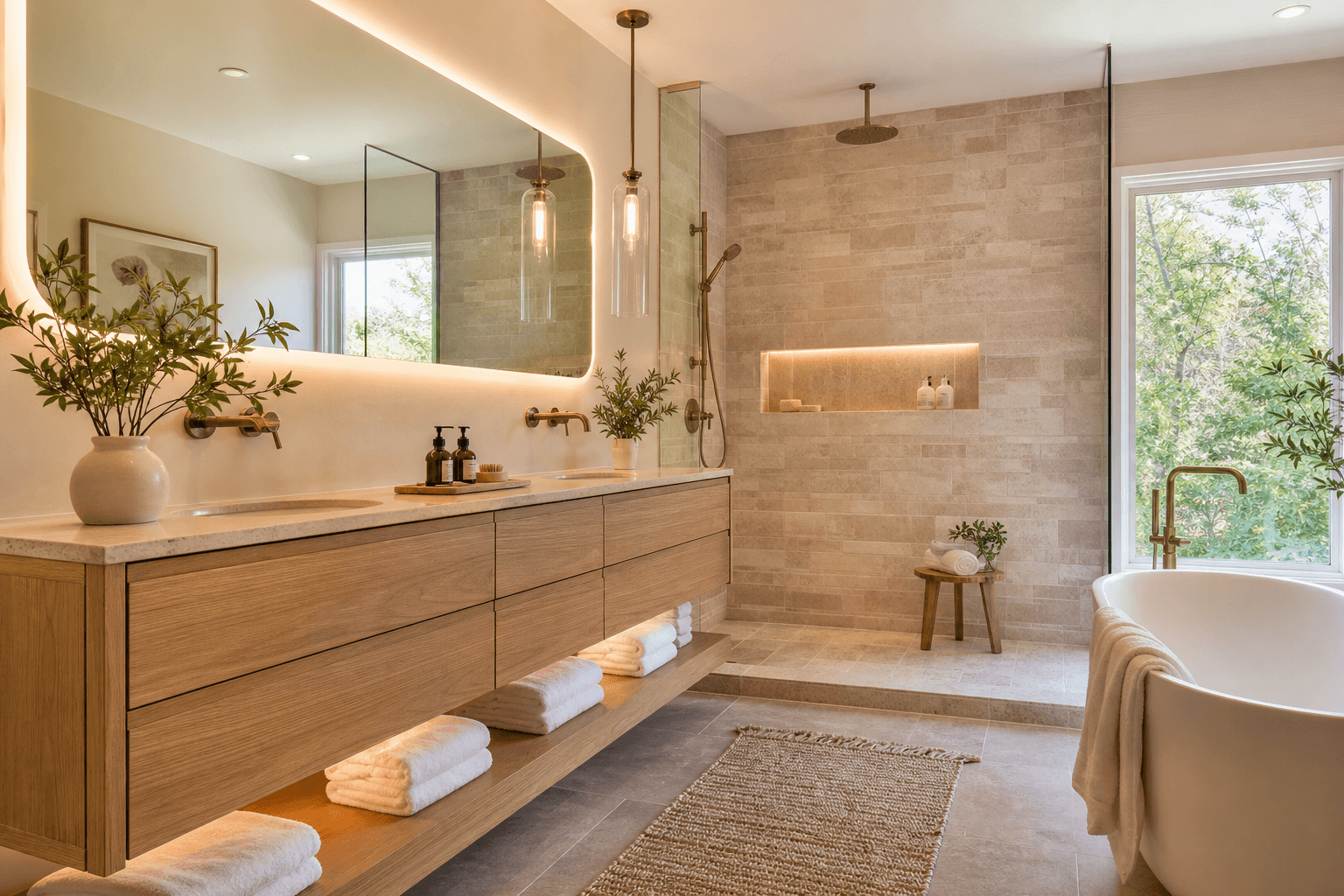 7 Spa Bathroom Design Ideas That Make a Remodel Feel Calm and Cohesive